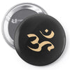 om zeichen indien buddhisten meditation religion yoga Pin-back button