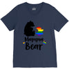 mama bear gay pride V-Neck Tee