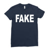 fake Ladies Fitted T-Shirt