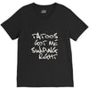 tattoos got me swiping right girls V-Neck Tee