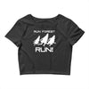 run forest run white color Crop Top