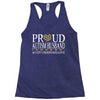 proud autism husband Racerback Tank