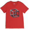escher's jail V-Neck Tee