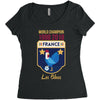 france world champions Women's Triblend Scoop T-shirt