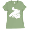 mouse hands ym Ladies Fitted T-Shirt