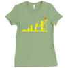 evolution lego basketball sports funny Ladies Fitted T-Shirt