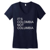 it's colombia not columbia Women's V-Neck T-Shirt
