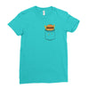 Pocket Burger Ladies Fitted T-Shirt