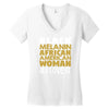 melanin african american woman Women's V-Neck T-Shirt