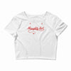 i'm on santa's naughty list Crop Top