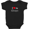 i love my bichonpoo Baby Bodysuit