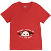 July Peeking Out Asian Baby Boy V-Neck Tee
