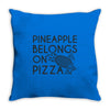 pineapple pizza Throw Pillow