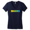bazinga periodic table funny funny birthday present gift Women's V-Neck T-Shirt