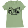 meow cat Ladies Fitted T-Shirt
