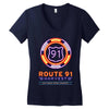 ROUTE 91 Women's V-Neck T-Shirt