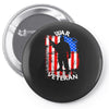 war veteran Pin-back button