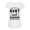 i have two titles aunt and dogmom and i rock them both Maternity Scoop Neck T-shirt