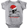 skull christmas Baby Bodysuit