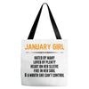 January Girl Hated By Many Tote Bags