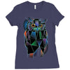 polygonal owl Ladies Fitted T-Shirt