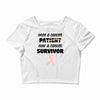 Once a Cancer Patient Now a Cancer Survivor Crop Top