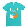 for fox sake Ladies Fitted T-Shirt