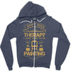 I Don't Need Therapy Just to Do Painting Zipper Hoodie