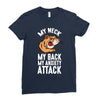 my neck my back my anxiety attack opossum guys tee Ladies Fitted T-Shirt