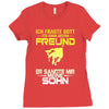 vater und sohn 6 Ladies Fitted T-Shirt