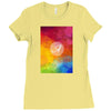 letter a  initial Ladies Fitted T-Shirt