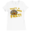 rock fact Ladies Fitted T-Shirt