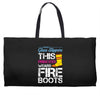 Forget Glass Slippers This Princess Wears Fire Boots Weekender Totes