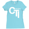 cti records Ladies Fitted T-Shirt