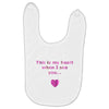 this is my heart when i see you Baby Bibs