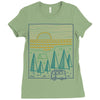 camp river Ladies Fitted T-Shirt