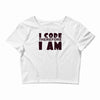 i code therefore i am Crop Top