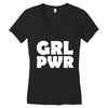 girl power Women's V-Neck T-Shirt