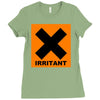 irritant symbol joke Ladies Fitted T-Shirt