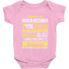 Legends Are Born In December, Born In December Baby Onesie