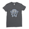kids elephant Ladies Fitted T-Shirt