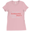 not antisocial Ladies Fitted T-Shirt