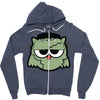 monster owls   frankenstein Zipper Hoodie