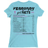February Girl Facts Aquarius Ladies Fitted T-Shirt