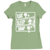 v3 eat sleep snap Ladies Fitted T-Shirt
