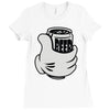 mickey beer Ladies Fitted T-Shirt