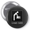 game over baby Pin-back button