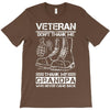 Veteran Don't Thank Me Thank My Grandpa Who Never Came Back T-Shirt