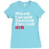mike, lucas, dustin, eleven &amp; will Ladies Fitted T-Shirt