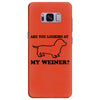 are you looking at my weiner t shirt funny dog wiener dachshund s m l Samsung Galaxy S8 Plus